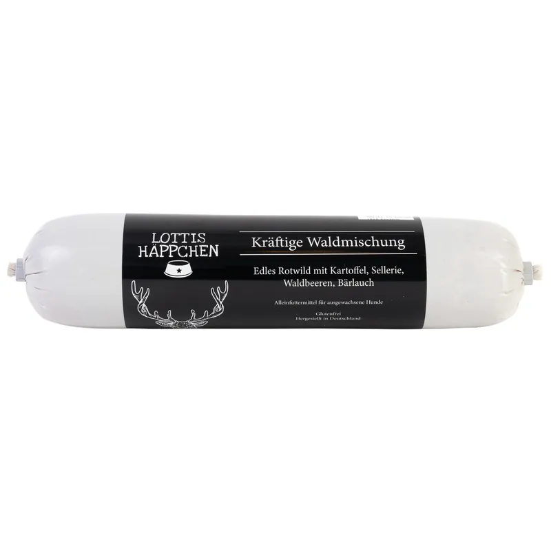 Solange Der Vorrat Reicht Sparpaket 24 x 400 g Lottis Häppchen Kräftige Waldmischung Hunde Nassfutter